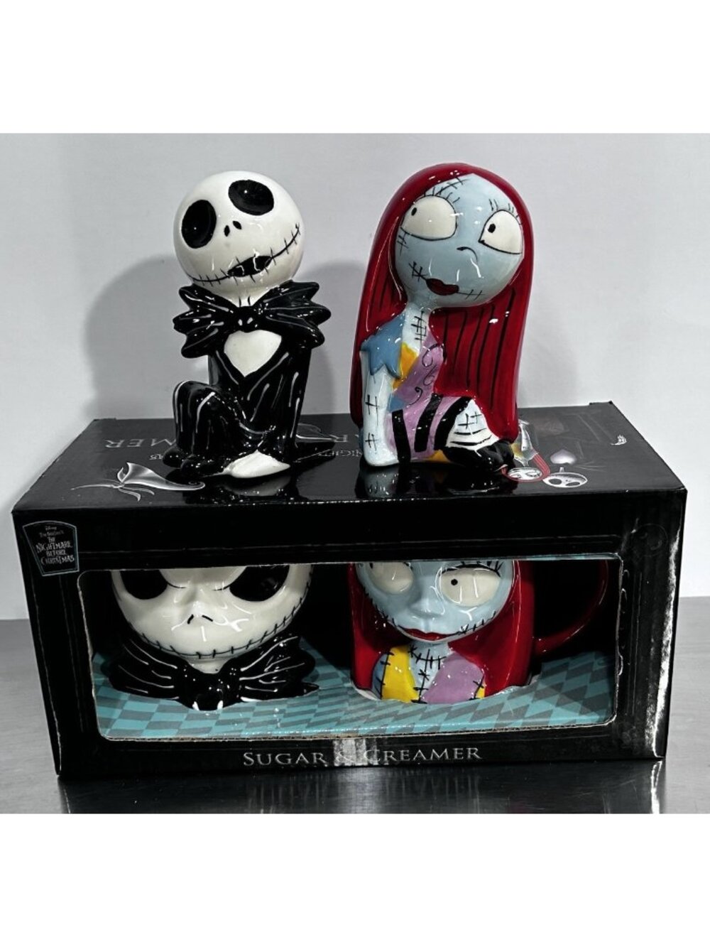 The Nightmare Before Christmas Sugar & Creamer Set + Salt & Pepper Jack Sally